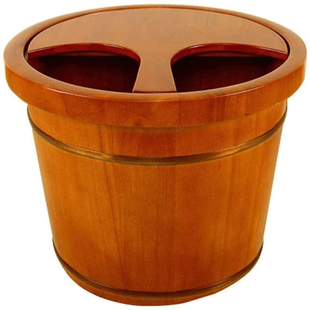 FEHUN Pedicure Foot Soak Large Foot Soak Tub,Foot Asin for Foot Ath,Soak,Or DetoxFoot Soak Ucket Made of Solid Wood,Foot Spa for Adults, (Size : B)