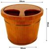 FEHUN Pedicure Foot Soak Large Foot Soak Tub,Foot Asin for Foot Ath,Soak,Or DetoxFoot Soak Ucket Made of Solid Wood,Foot Spa for Adults, (Size : B) view 2