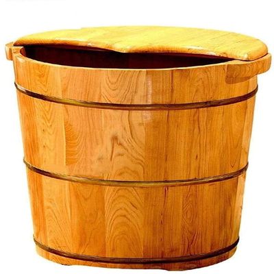 FEHUN Pedicure Foot Soak Foot Massage Spa for Home,Sauna Wooden Bucket,Relax Pedicure Foot Bath,Large Foot Bath Spa Tub,Foot and Leg Spa