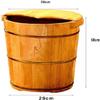 FEHUN Pedicure Foot Soak Foot Massage Spa for Home,Sauna Wooden Bucket,Relax Pedicure Foot Bath,Large Foot Bath Spa Tub,Foot and Leg Spa view 2