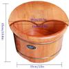 FEHUN Foot Bath Soak 35Cm Pedicure Barrel for Household Use, with Lid with Massager, Foot Bath Barrel Heating Steam, Thickened Foot Bath Barrel Over Calf,B ( Color : B ) view 2
