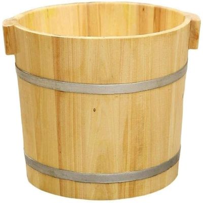FEHUN Pedicure Foot Soak Solid Wood Foot Soaking Barrel Bucket,Foot Soaking Tub,Foot Wash Basin for Foot Bath,Foot Spa Bucket