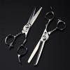 6.0 Inch High Grade Hair Cutting Scissors Set, Barber Hair Cutting & Thinning Shears, 440C Stainless Steel Thinning Shears Hair Cutting Scissors, Sharp And Durable, for Barber And Home Use view 2
