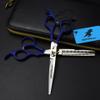 6.0 Inch Hair Cutting Scissors Set, High Grade Orange Gasket Thinning Shears Hair Cutting Scissors, Professional Bangs Barber Shears Kit Tools, Free Scissors Pack, for Hair Stylist Or Home Use(Blue) view 1