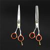 6.0 Inch Hair Cutting Scissors Set, High Grade Orange Gasket Thinning Shears Hair Cutting Scissors, Professional Bangs Barber Shears Kit Tools, Free Scissors Pack, for Hair Stylist Or Home Use view 4