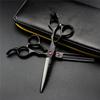 6.0 Inch High Grade Hair Cutting Scissors Set, Professional Thinning Shears Hair Cutting Scissors, Professional Bangs Barber Shears Kit Tools, Free Scissors Pack, for Hair Stylist Or Home Use (Black) view 1