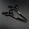6.0 Inch High Grade Hair Cutting Scissors Set, Professional Thinning Shears Hair Cutting Scissors, Professional Bangs Barber Shears Kit Tools, Free Scissors Pack, for Hair Stylist Or Home Use (Black) view 3