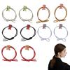 10 Pcs Elastic Hair Ties with Dinosaur Hair Bands Five Styles Bands Ponytail Holders for Women Girls Kids view 1
