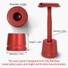 Bambaw Red Safety Razor Stand | Razor Holder for Men | Shaver Holder Stand does not fit all Safety Razors | Double Edge Safety Razor Stand | Safety Razor Holder Stand | Single Razor Stand view 2