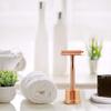 Bambaw Rose Gold Safety Razor Stand | Razor Holder Shave Stand | Shaver Holder Stand does not fit all Safety Razors | Double Edge Razor Stand view 4