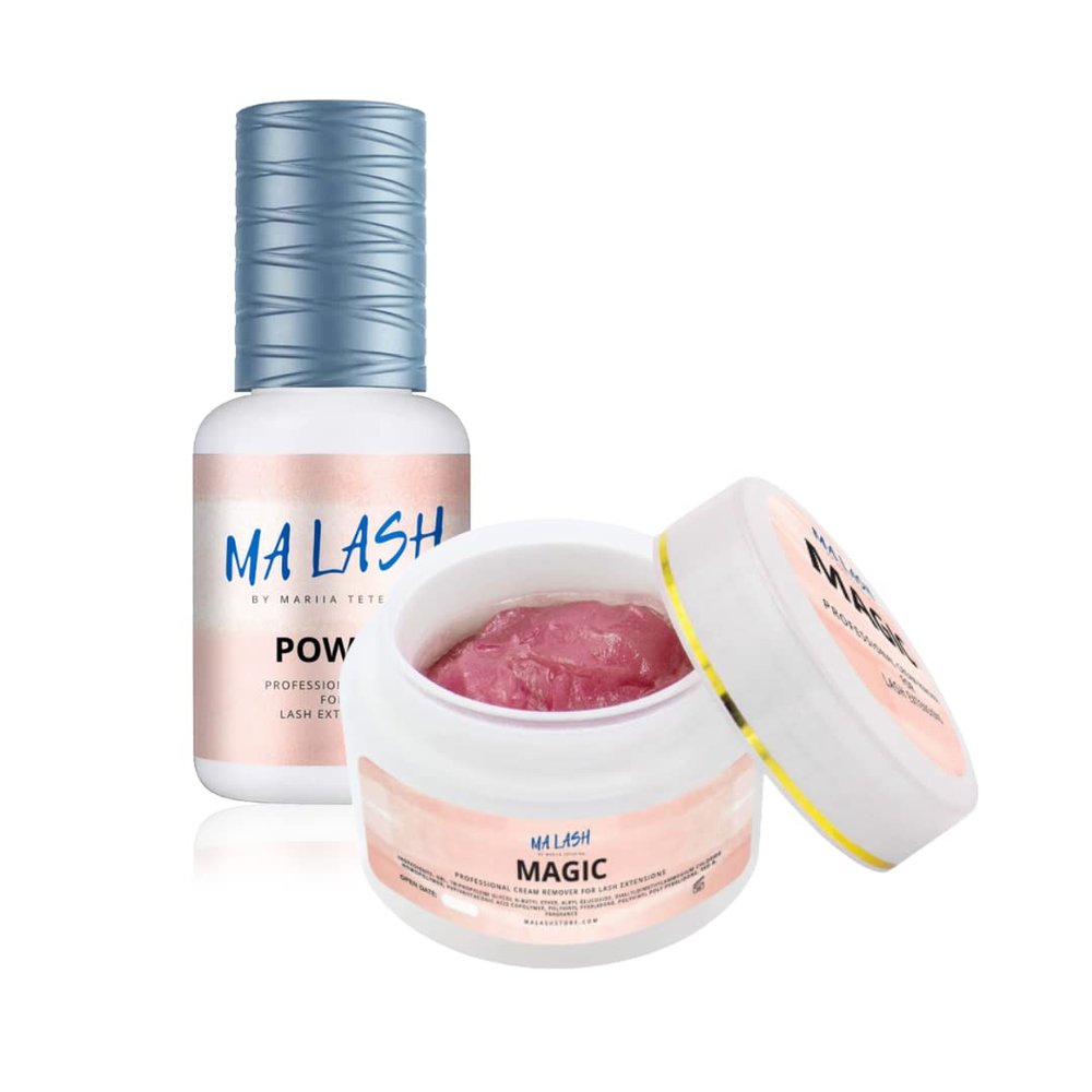 Glue and Cream Remover for lash Extensions by MA LASH Lash Adhesive 1 sec and Cream Remover for Sensitive Eyes
