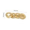 KALLORY 2pcs Fashion Chain Hair Barrettes Stylish Clips for Women and Girls for Daily Use and Special Occasions view 2