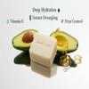 AMDI CARE Avocado Oil & Vitamin E Conditioner Bar - Deeply Nourishing & Detangling Solid Conditioner for Dry, Frizzy Hair - Vegan, Silicone-Free - 3.4 oz view 2