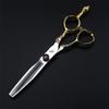 6.0 Inch Hair Scissors, Hair Cutting Scissors Set, High Grade Hairdressing Thinning Shears, Barber Shears Kit Tools, Free Scissors Pack, Sharp And Durable, Gold Handle, for Men/Women/Kids/Salon & Home view 4