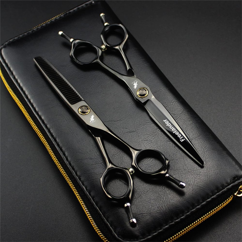 6.0 Inch Hair Cutting Scissors Set, Thinning Shears Hair Cutting Scissors, Professional Bangs Barber Shears Kit Tools, Free Scissors Pack, Sharp And Durable, for Hair Stylist Or Home Use