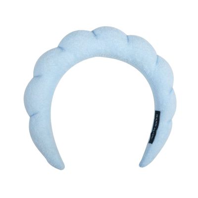 Spa Headband for Women Sponge Headband Terry Cloth Headband Bubble Headband for Washing Face for Skincare Face Washing Makeup Removal Shower Hair Accessories (blue)