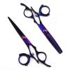 Hair Cutting Scissors, 6.0inchs Rotate 720 Handed Professional Straight Teeth Scissors Thinning Shears Kit ( Color : Set ) view 1