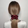 12 Pcs Satin Silk Scrunchies Soft Hair Ties Fashion Bands Hair Bows Elastic Bracelets Ponytail Holders Accessories for Women and Girls (4.5 Inch, Assorted Red) view 2