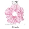 12 Pcs Satin Silk Scrunchies Soft Hair Ties Fashion Bands Hair Bows Elastic Bracelets Ponytail Holders Accessories for Women and Girls (4.5 Inch, Assorted Red) view 3