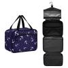 ALAZA Anchor Dots Toiletry Bag Travel Hanging Cosmetic Bag Portable Makeup Organizer for Women Men College Dorm Home Bathroom Business Trip view 1