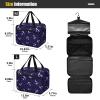 ALAZA Anchor Dots Toiletry Bag Travel Hanging Cosmetic Bag Portable Makeup Organizer for Women Men College Dorm Home Bathroom Business Trip view 3
