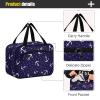 ALAZA Anchor Dots Toiletry Bag Travel Hanging Cosmetic Bag Portable Makeup Organizer for Women Men College Dorm Home Bathroom Business Trip view 4