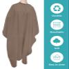 Barber Cape Hair Cut Cape for Men Kids Breathable Non-Stick Hair Elastic Adjustable Neck Snap Modern Brown Salon Cape view 2