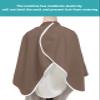 Barber Cape Hair Cut Cape for Men Kids Breathable Non-Stick Hair Elastic Adjustable Neck Snap Modern Brown Salon Cape view 4