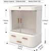 OWOT Makeup Organizer with LED Mirror,Large Capacity Dust And Waterproof Cosmetic Organizer with Drawers for Cosmetic Display,Led upgrade model view 2