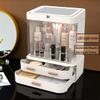 OWOT Makeup Organizer with LED Mirror,Large Capacity Dust And Waterproof Cosmetic Organizer with Drawers for Cosmetic Display,Led upgrade model view 4