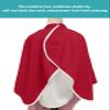 Barber Cape Hair Cut Cape for Men Kids Breathable Non-Stick Hair Elastic Adjustable Neck Snap Modern Red Salon Cape view 4