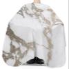 Barber Cape Hair Cut Cape for Men Kids Non-Stick Hair Elastic Neck Grey and Gold Marble Pattern Salon Cape view 3