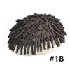 Afro Braids Toupee - Human Hair Units for Black Men - Crochet Braids, Dreadlock Locs - 8x10#1B Off Black view 2