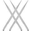 Beavorty 4pcs Stainless Steel Cuticle Pusher Nail Dotting Pen Metal Dead Skin Remover for Professional Manicure Pedicure Nail Art Care Tools view 1