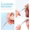 Beavorty 4pcs Stainless Steel Cuticle Pusher Nail Dotting Pen Metal Dead Skin Remover for Professional Manicure Pedicure Nail Art Care Tools view 3