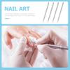 Beavorty 4pcs Stainless Steel Cuticle Pusher Nail Dotting Pen Metal Dead Skin Remover for Professional Manicure Pedicure Nail Art Care Tools view 4