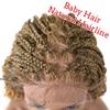 12.5X4.75 Curly Braided Swiss Lace Front Wigs for Women with Baby Hair 18" Hand Made Crochet Hair Curly Ends Box Braided Wig Heat Friendly Kanekalon Synthetic (#1B/27T Black Mix Blonde Color) view 2
