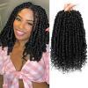 9 Pack Passion Twist Crochet Hair 10 Inch Pre-twisted Passion Twist Hair Pre Looped Boho Crochet Braids Hair for Women Girls and Kids (10Inch,1B) view 1