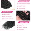 9 Pack Passion Twist Crochet Hair 10 Inch Pre-twisted Passion Twist Hair Pre Looped Boho Crochet Braids Hair for Women Girls and Kids (10Inch,1B) view 2