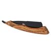 Henniu Straight Razor with Wooden Handle, Beard Care Shaving Razor, Folding Straight Razor Blades, Stainless Steel Shaving Tool view 1