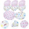 FRCOLOR 8pcs Bath Caps for Women Dots Printed Shower Hair Covers Elastic Design for Hair Reusable Stylish and Comfortable for and view 4