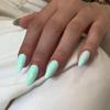 Mint Green Press on Nails Medium Stiletto Almond,KQueenest Glossy Acrylic Nails Kit Reusable Fake Nails Feature Protective UV Coating for Women Nail Art Manicure in 24 Pcs view 2
