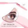 Beaupretty 2pcs Handheld Eyelash Extension Mirrors Half-Moon Design Non-Slip Handle for Easy Viewing Portable Eyelash Supplies for Lash Grafting and Application view 3