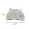 Cute Cat Head Hair Clips,Cellulose Acetate Hair Clips,Small Claw Clips for Girl,Hair Accessories,S8 view 2