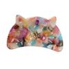 Cute Cat Head Hair Clips,Cellulose Acetate Hair Clips,Small Claw Clips for Girl,Hair Accessories,S12 view 1