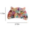 Cute Cat Head Hair Clips,Cellulose Acetate Hair Clips,Small Claw Clips for Girl,Hair Accessories,S12 view 2