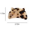 Cute Cat Head Hair Clips,Cellulose Acetate Hair Clips,Small Claw Clips for Girl,Hair Accessories,S9 view 2