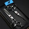 6.0 Inch Hairdressing Shears Hair Cutting Scissor Set, 440C Stainless Steel Hair Cutting Scissors Setprofessional Barber Shears Kit Tools, Sharp And Durable, Free Leather Bags, for The Salon Only view 2