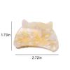 Cute Cat Head Hair Clips,Cellulose Acetate Hair Clips,Small Claw Clips for Girl,Hair Accessories,S6 view 2