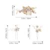 1 Set Wedding Hair Accessories Crystal Comb Clips Hair Comb Bride Headpieces Wedding Hair Accessories for Bride and Bridesmaids view 2